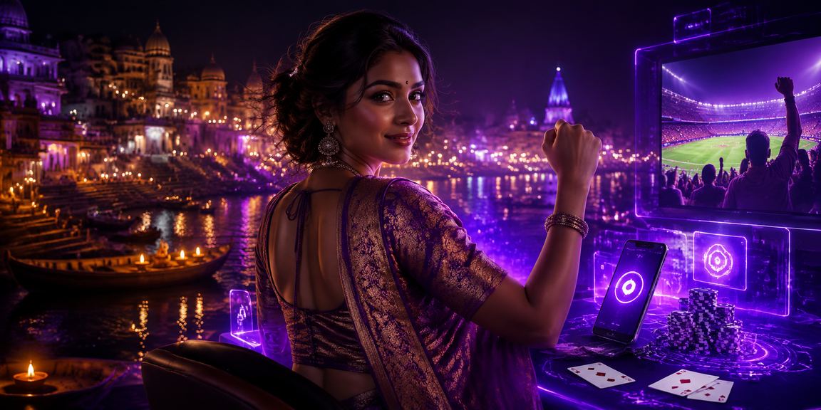 VIP casino player enjoying exclusive poker game in Varanasi casino setting